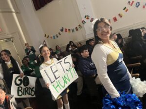 Cheerleaders Opening the Assembly