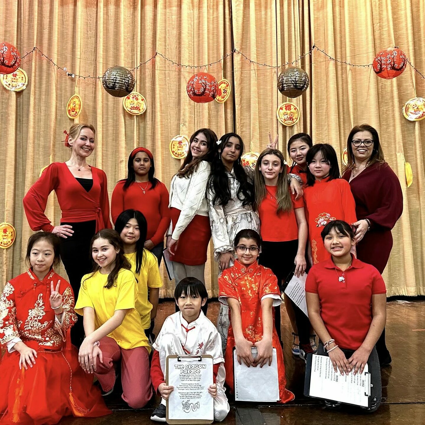 Lunar New Year Students celebrating Lunar New Year