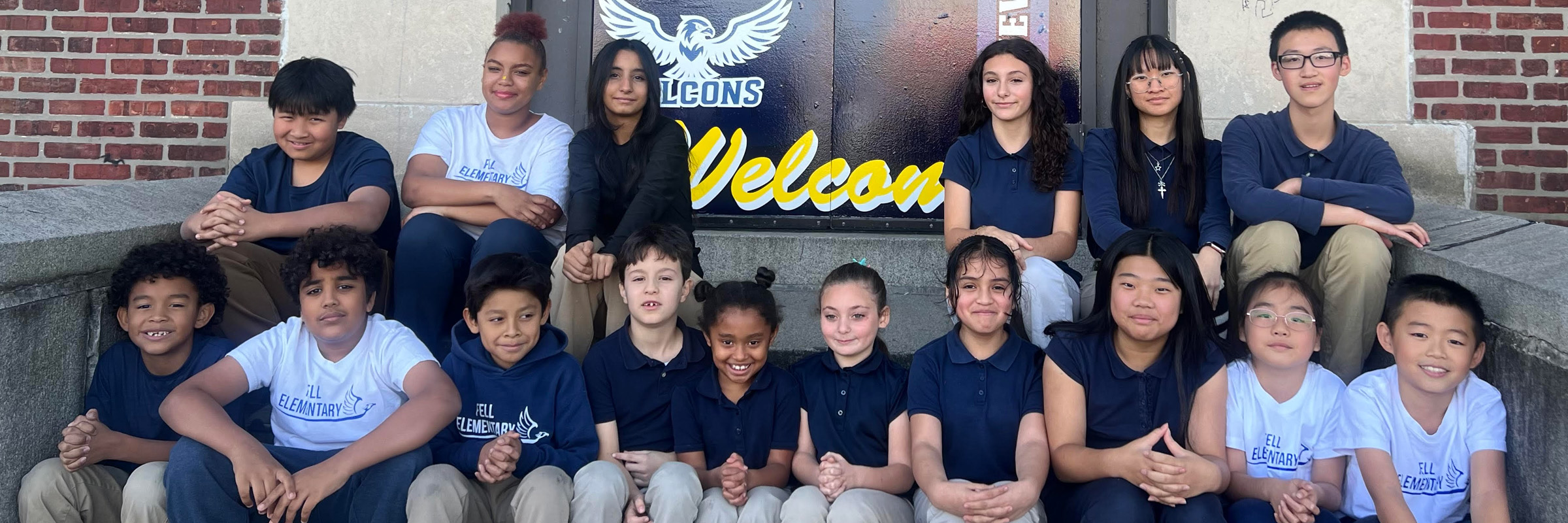 Newlin Fell students